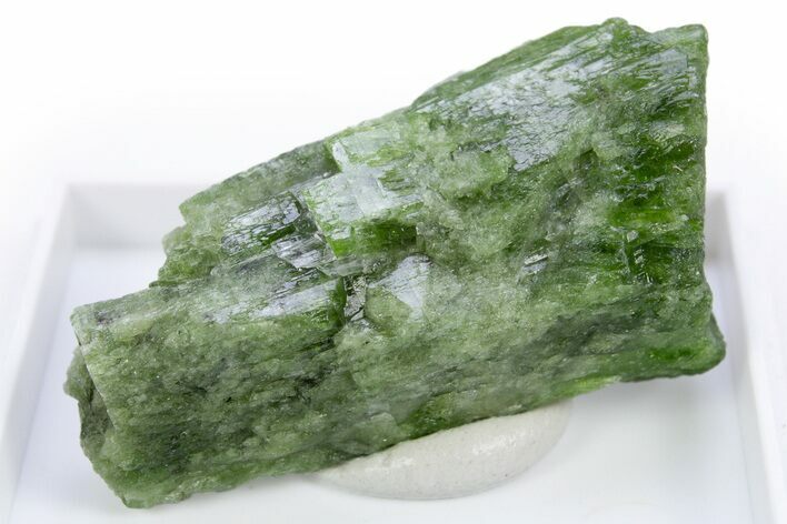 Lustrous Green Chrome Diopside Crystal - Minas Gerais, Brazil #305453
